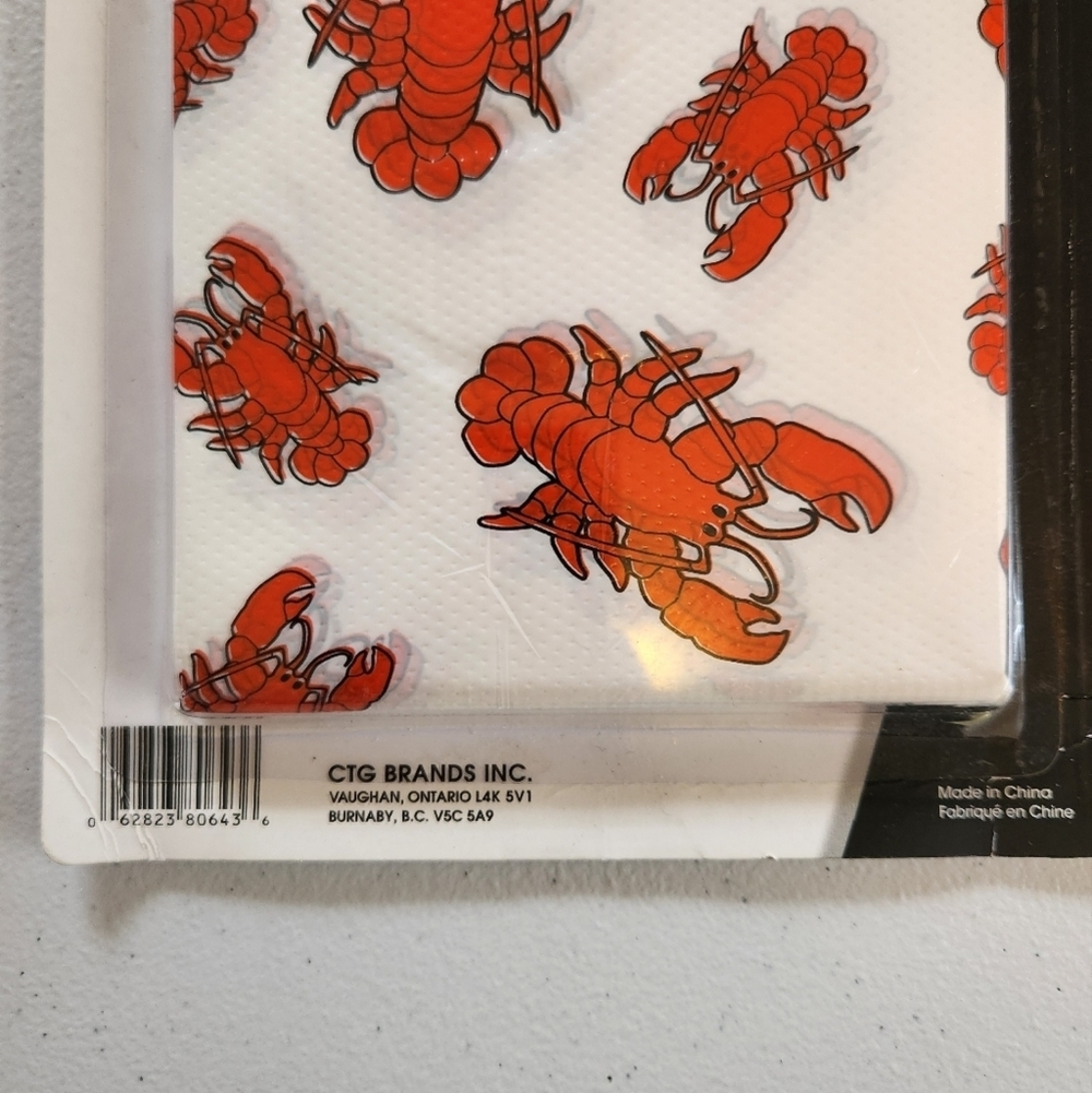 Disposable Adult Size Poly Lobster Bibs Lightweight High Quality 10 Novelty New - Picture 4 of 5